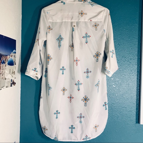 Truth NYC Tunic w/ Cross Print - Picture 2 of 6